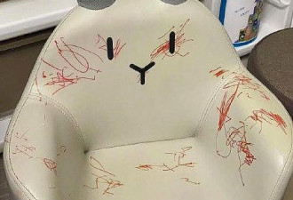 刷到一个妈妈分享被小孩用涂鸦的椅子…