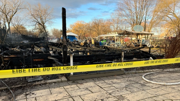 Ward's Island Association Clubhouse fire
