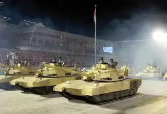 朝鲜最新型主战坦克亮相演训场,各种元素大叠加