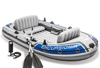 Intex Excursion 4 充气船 “最适合在湖钓鱼的充气船” 可承5人