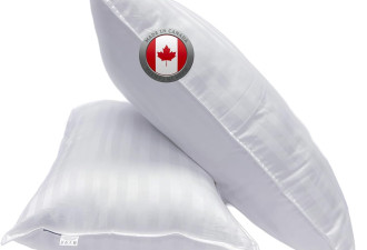 舒适曼特拉 大号枕头 2 包装 - 加拿大制造的高级羽绒