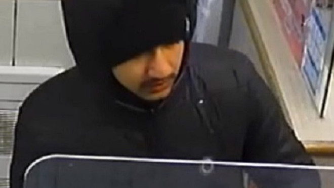 Security camera image of a suspect sought in connection with an alleged sexual assault in a downtown Toronto condo on March 22, 2024