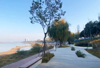 武汉郊区有座河滩公园 四季都能观赏风景