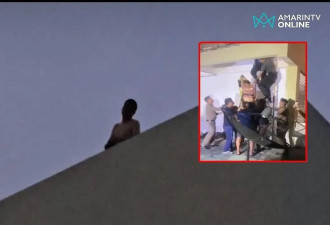 中国男子全裸大闹泰国警局 还跳楼自杀！