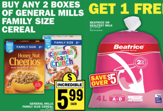 冲！多伦多超市本周特价：4L袋装牛奶免费送！多种蔬果低于$1刀