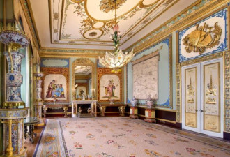 白金汉宫东厢房开放 光绪年间皇家丝绸壁挂亮眼
