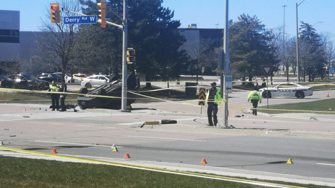 Fatal two vehicle crash in Mississauga