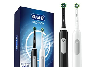 Oral-B Pro 1000 电动牙刷2只装 多清洁300%牙菌斑
