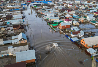 严重洪患！俄罗斯库尔干水位急遽上升 居民急撤离