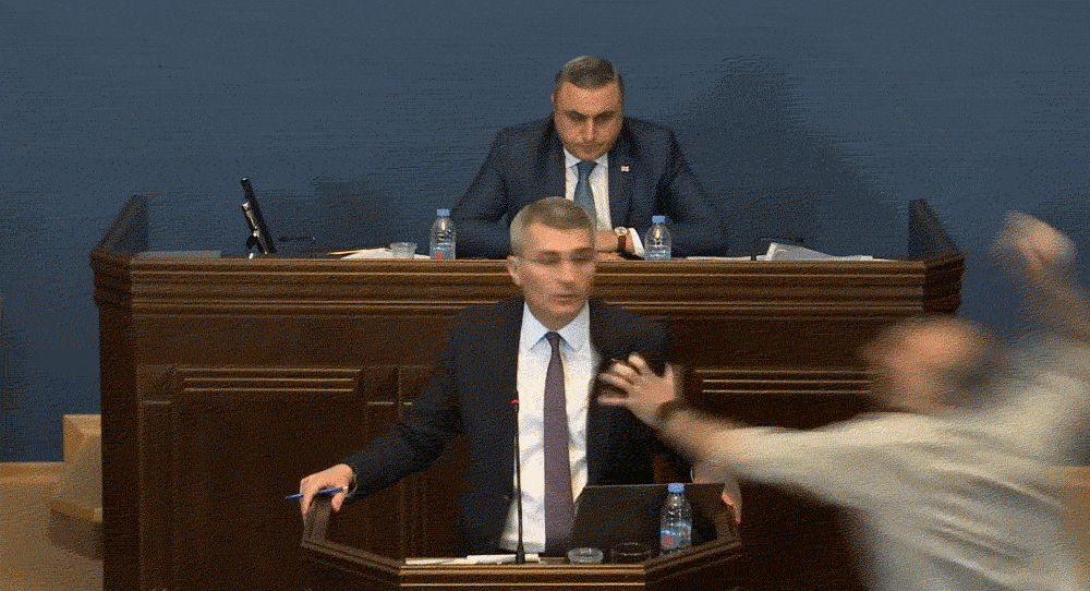 因“通俄法案”，格鲁吉亚议会直接开打