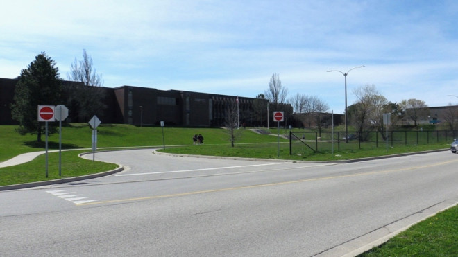 Sir Frederick Banting Secondary School in London, Ont. is seen on April 15, 2024. (Reta Ismail/CTV News London) 