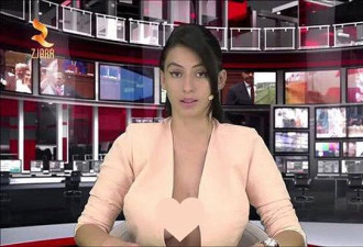 半裸！阿尔巴尼亚电视台女主播惹争议