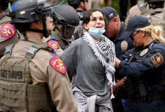 美挺巴示威潮延烧!德州大学爆冲突,至少34人被捕