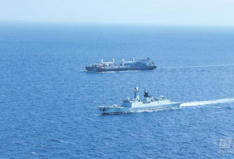 解放军护航编队 护送2艘香港货船避袭击