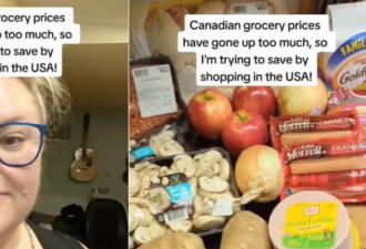 被高物价逼疯！加拿大网红妹子开车去美国买菜：能省一大笔钱！