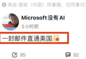 网传微软将中国AI团队&quot;打包&quot;迁出国