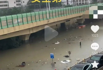 南宁市区遭遇大暴雨,市民录下内涝画面