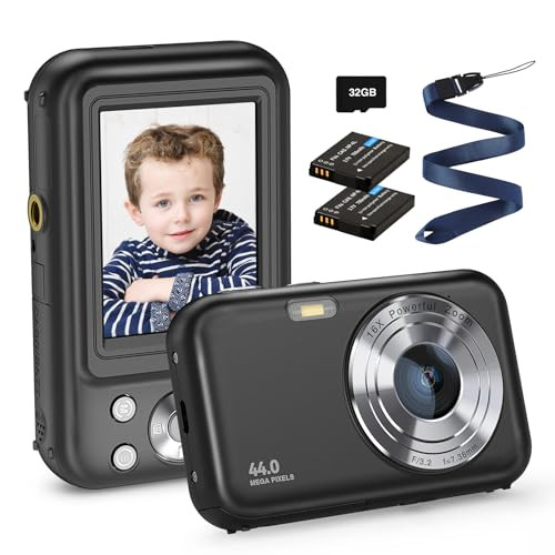 [集市好物]5折数码相机，小型儿童摄影相机，32G卡和2节电池便携式