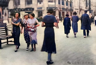 80年前的哈尔滨如此繁华满大街都是老外