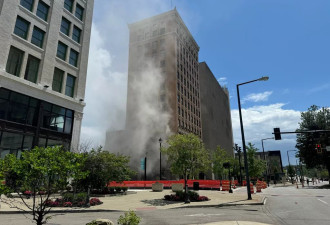 美国大通银行爆炸 1死7伤 一楼塌至地下室