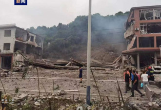 惨!江西一汽修店爆炸 致民房倒塌 至少3死25伤