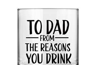立减 $2.00， 给爸爸的有趣的威士忌酒杯礼物，独特的父亲节礼物
