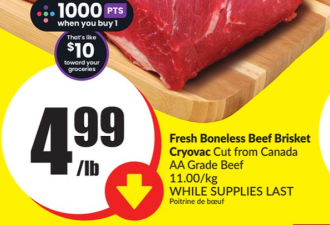 冲！多伦多超市折扣：桃子$0.88！特大樱桃$3.97！牛腩$4.99！