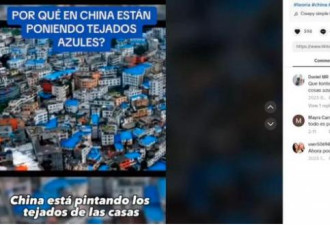 中国人将屋顶涂成蓝色 美国网友可吓坏了