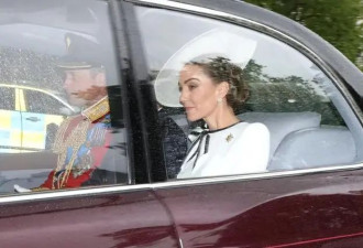 凯特王妃穿白衣现身!棱角分明表情严肃