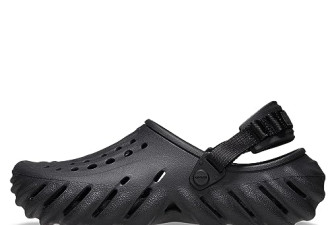 7.5 折, Crocs 男女通用成人 Echo 木底鞋，黑色