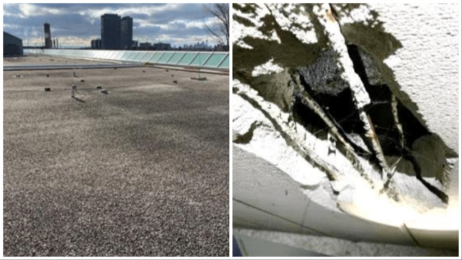 Damage to the Ontario Science Centre roof is shown in images taken from an engineering report. (Government of Ontario)