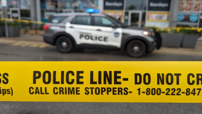 Toronto police line tape