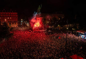 极右翼首轮投票领先，巴黎、里昂爆发大规模抗议