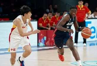 中国男篮迎战美国男篮 惨输84分 还帮对方破了个记录