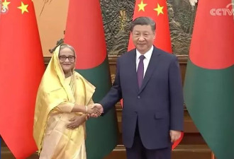 习近平见孟加拉总理 宣布两国提升为全面战略伙伴关系