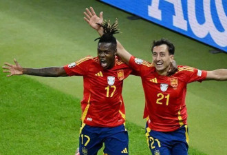 西班牙2:1战胜英格兰，第四次夺得欧洲杯冠军