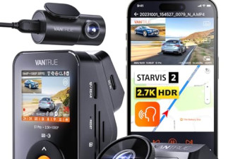 Prime Day Deal 7 折，Vantrue S1 Pro 2.7K 前后行车记录仪