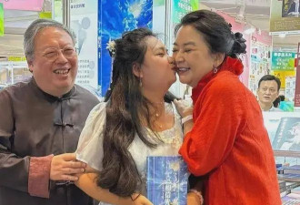 68岁胡慧中近况 一家三口罕见合体，女儿超180斤