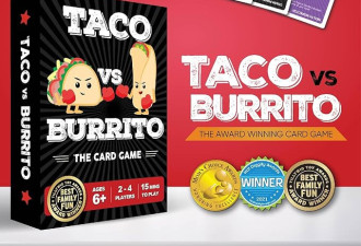 Taco vs Burrito - 由 7 岁孩子创作的广受欢迎的战略纸牌游戏