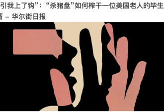 “中国捞女”骗美国老头70万，华尔街日报破防