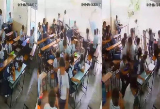 惊悚视频！教室墙壁突倒塌 6名学生“瞬间消失”