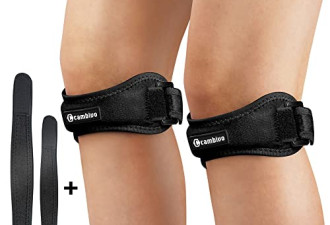 9.1 折, 2 件装护膝，用于缓解膝盖疼痛，髌骨膝盖支撑带