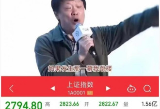 沪指跌破2900点 胡锡进坦承亏损逾10万