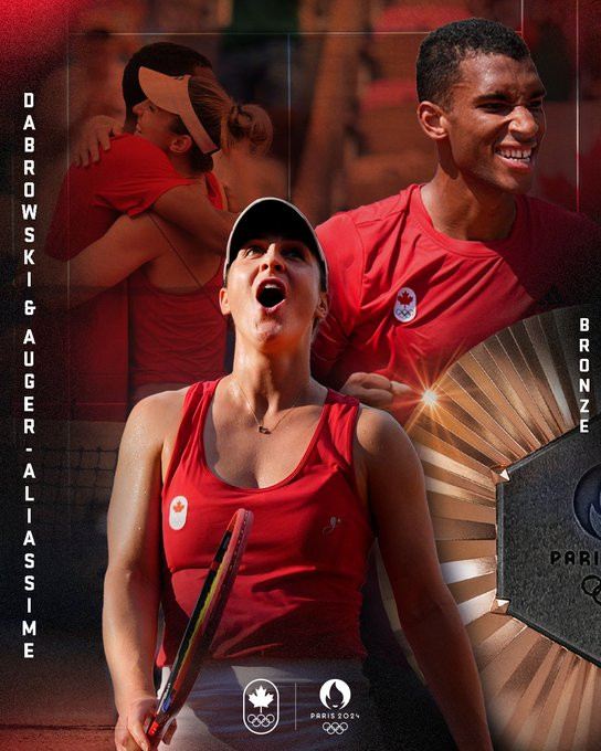 Félix Auger-Aliassime and Gaby Dabrowski