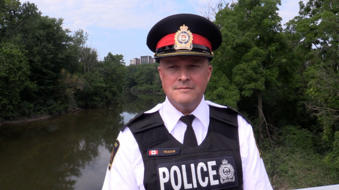 Inspector Sean Travis with London Police Service confirmed the findings on Sunday evening (Brent Lale/CTV News London)