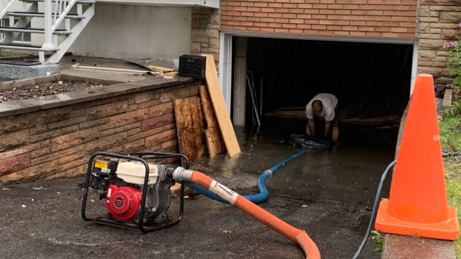 Tropical storm causes flooded streets and basements in Montreal | CTV News