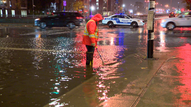 Quebec storm: Heavy rains flood roads, basements and sewers in Montreal |CTV News