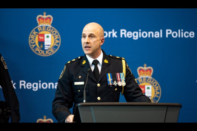 Veteran York Regional PoliceDeputy Chief Thomas Carrique appointed as OPP commissioner by the Ontario government March 11. Twitter photo/York Regional Police