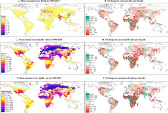 全球首个热死地图出炉,中印俄死亡负担最大