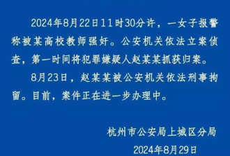 酒后乱性？中国美院教授涉嫌强奸女学生被捕